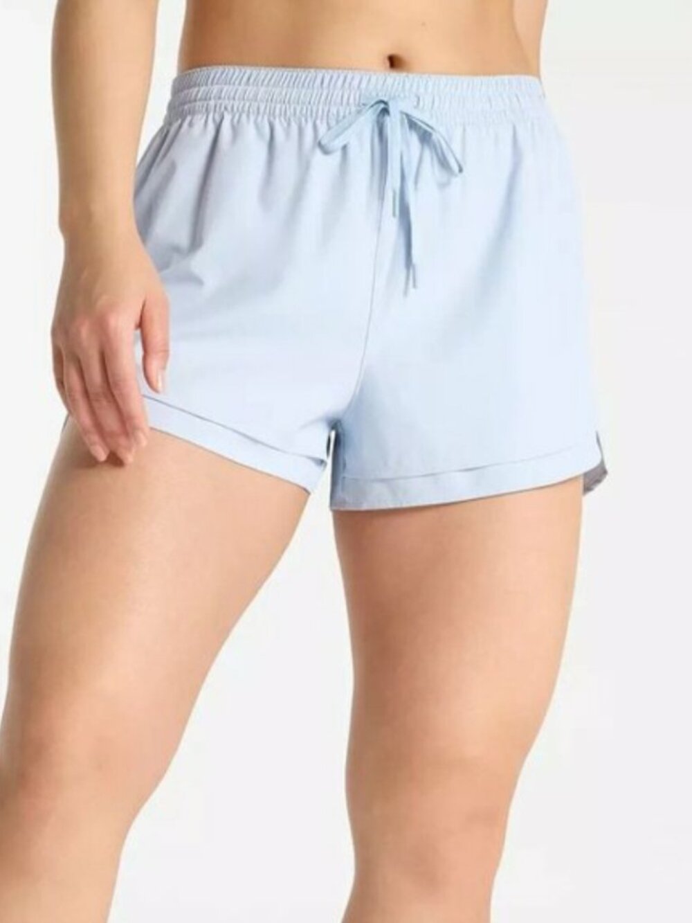 Calia Women's Drawstring Step Up Shorts in Pale Blue size XS NWT $48